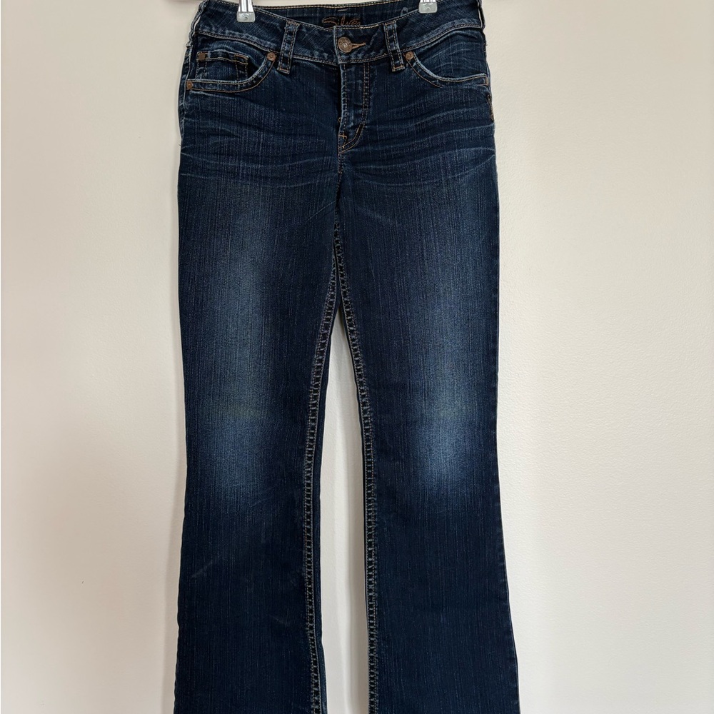 Silver Jeans Dark Indigo Women's Flare Jeans y2k vtg  28X32